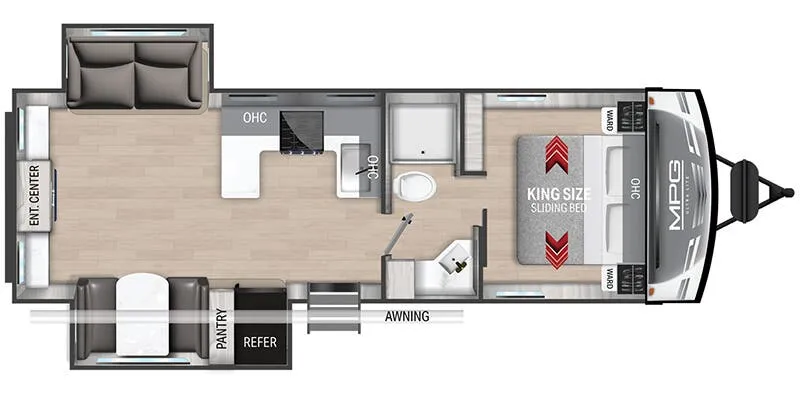 Cruiser RV MPG MPG 2780RE floor plan