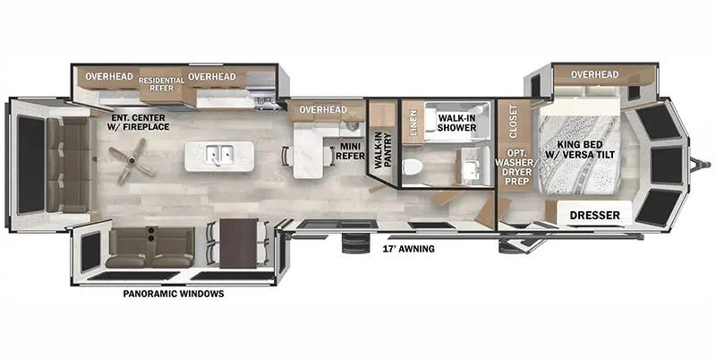 2025 Forest River Wildwood Lodge 40RLB floor plan
