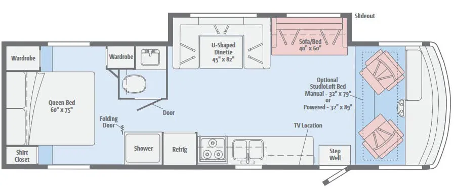 Winnebago Vista 31KE floor plan