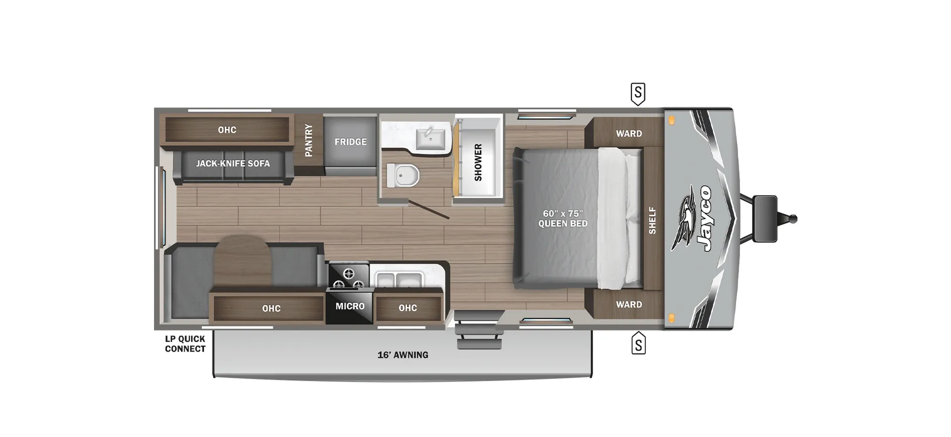 2026 Jayco Jay Flight SLX 210QBW - Floor plan