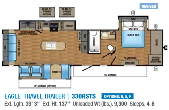 Jayco Eagle 330RSTS floor plan