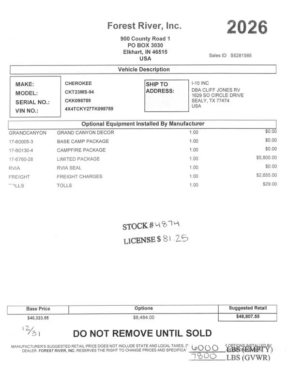 2026 Forest River Cherokee Grey Wolf 23MS, Photos photo 49