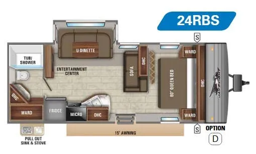 Jayco Jay Flight 24RBS floor plan