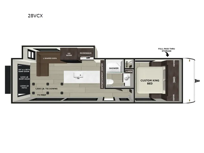 2026 Forest River Salem FSX 28VC - Floor plan