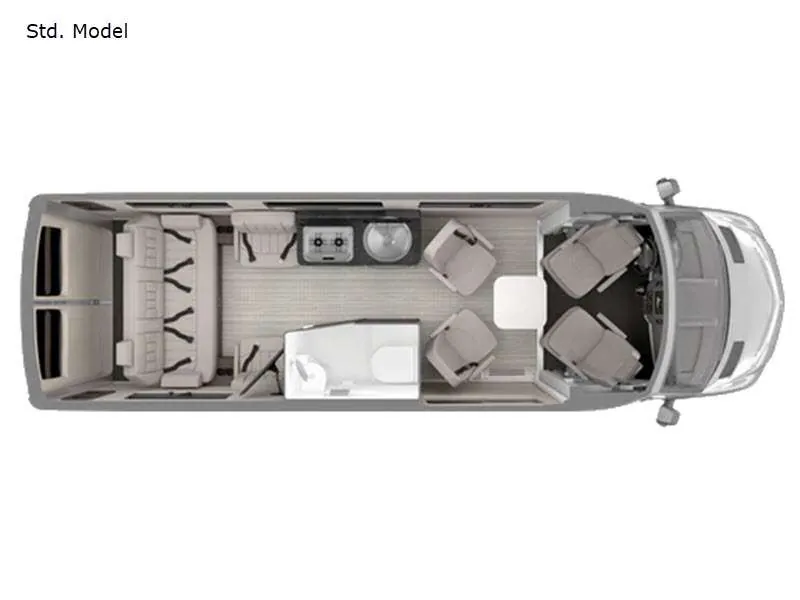 2025 airstream Interstate 24GL - Floor plan