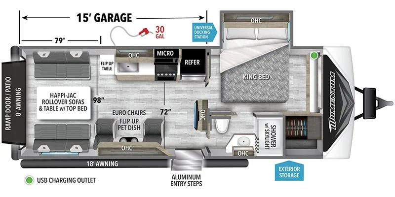 Grand Design Momentum G-Class 23G floor plan