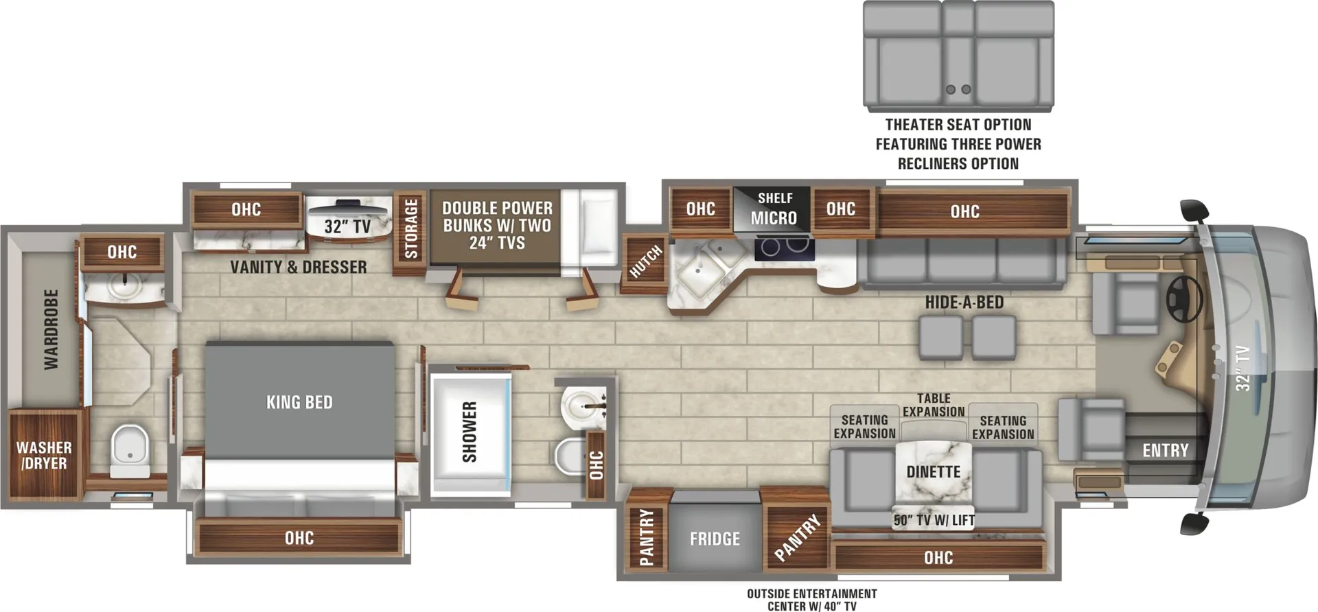 Entegra Coach Aspire 44R floor plan