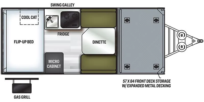 Forest River Rockwood Hard Side A122TH floor plan