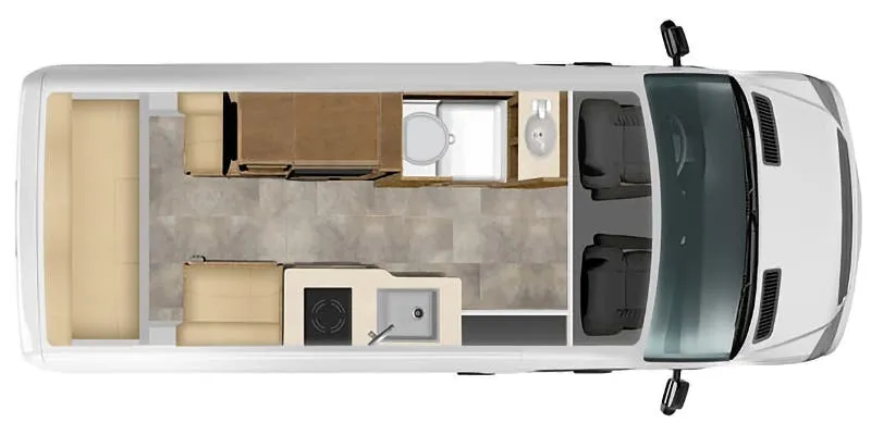 2026 Pleasure-Way Ontour 2.2 - Floor plan