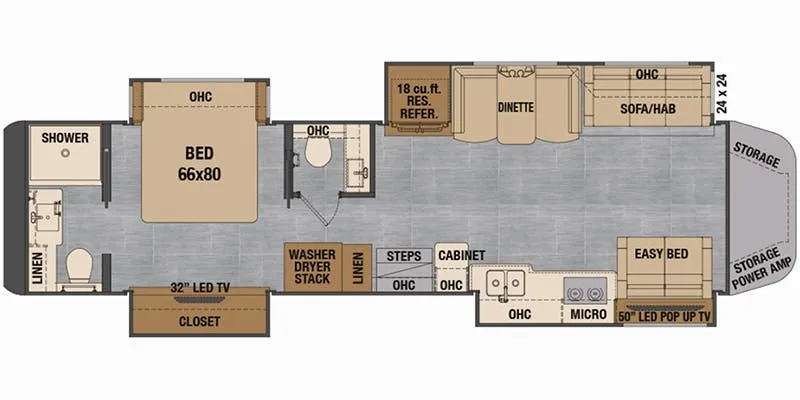 Renegade RV XL X45DBM floor plan