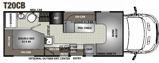 Coachmen Orion T20CB floor plan