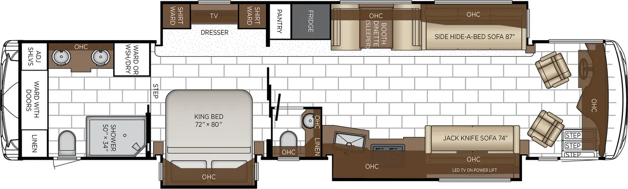 2027 Newmar Ventana 4369 - Floor plan