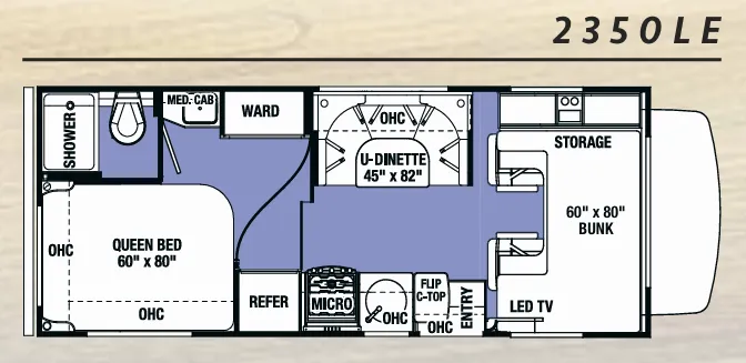 Forest River Sunseeker LE 2350LE floor plan