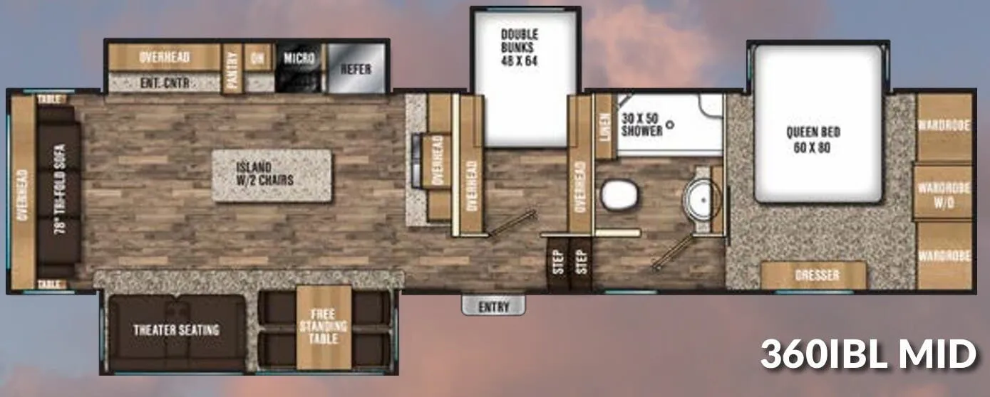 Coachmen Chaparral 360IBL floor plan