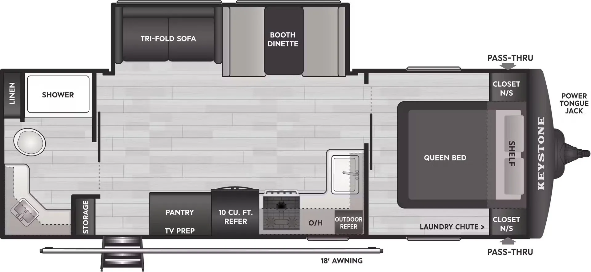 Keystone Springdale Villa 240RB floor plan