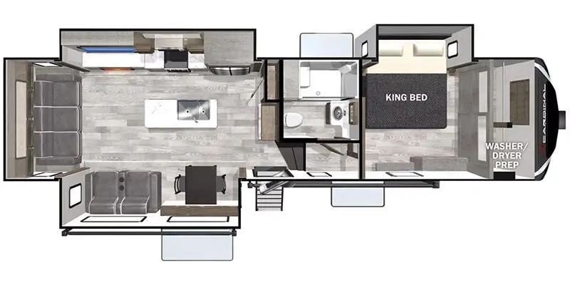 Forest River Cardinal Luxury 320RLX floor plan