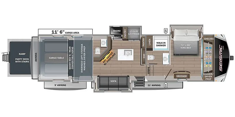 Jayco Seismic 405 floor plan