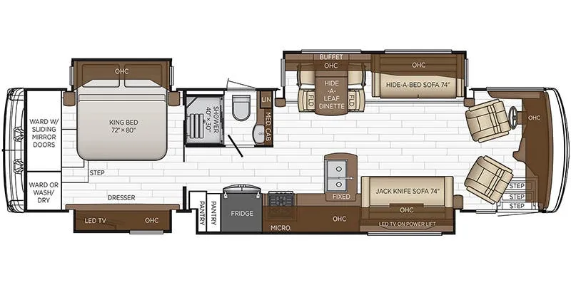 Newmar Dutch Star 3717 floor plan