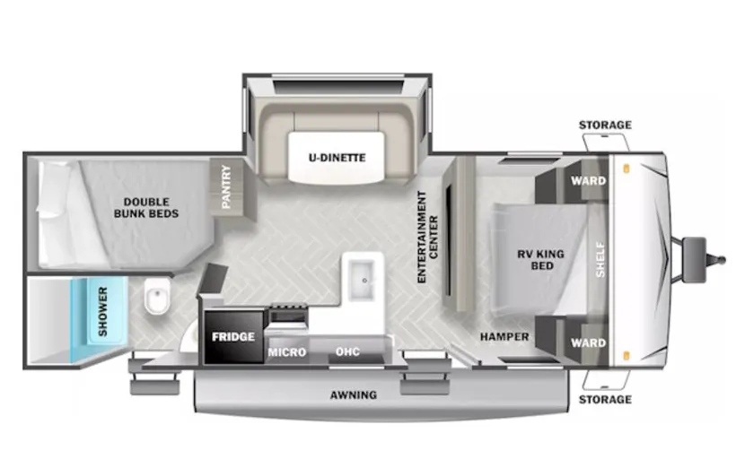 Forest River EVO T2490 floor plan
