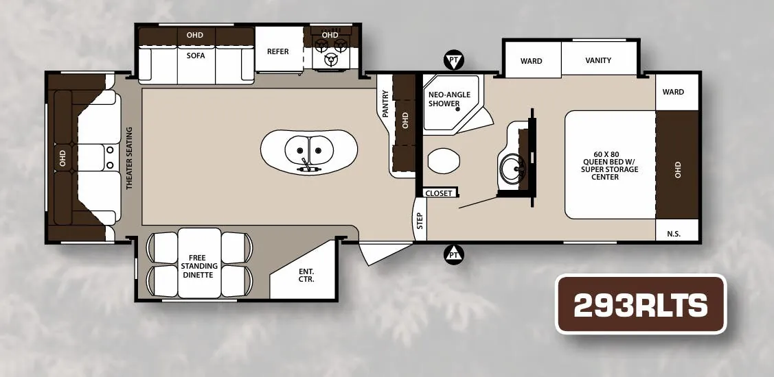 Forest River Surveyor 293RLTS floor plan