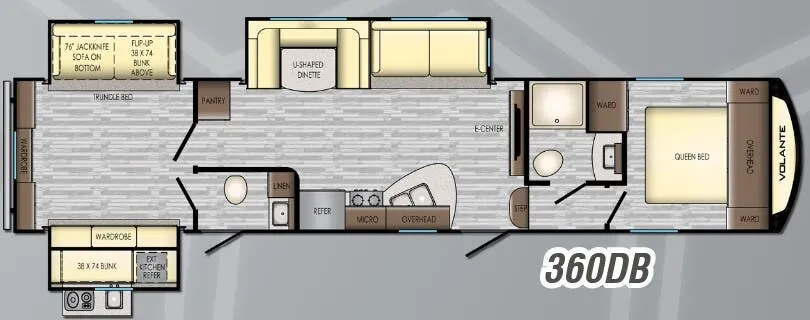 CrossRoads Volante 360DB floor plan