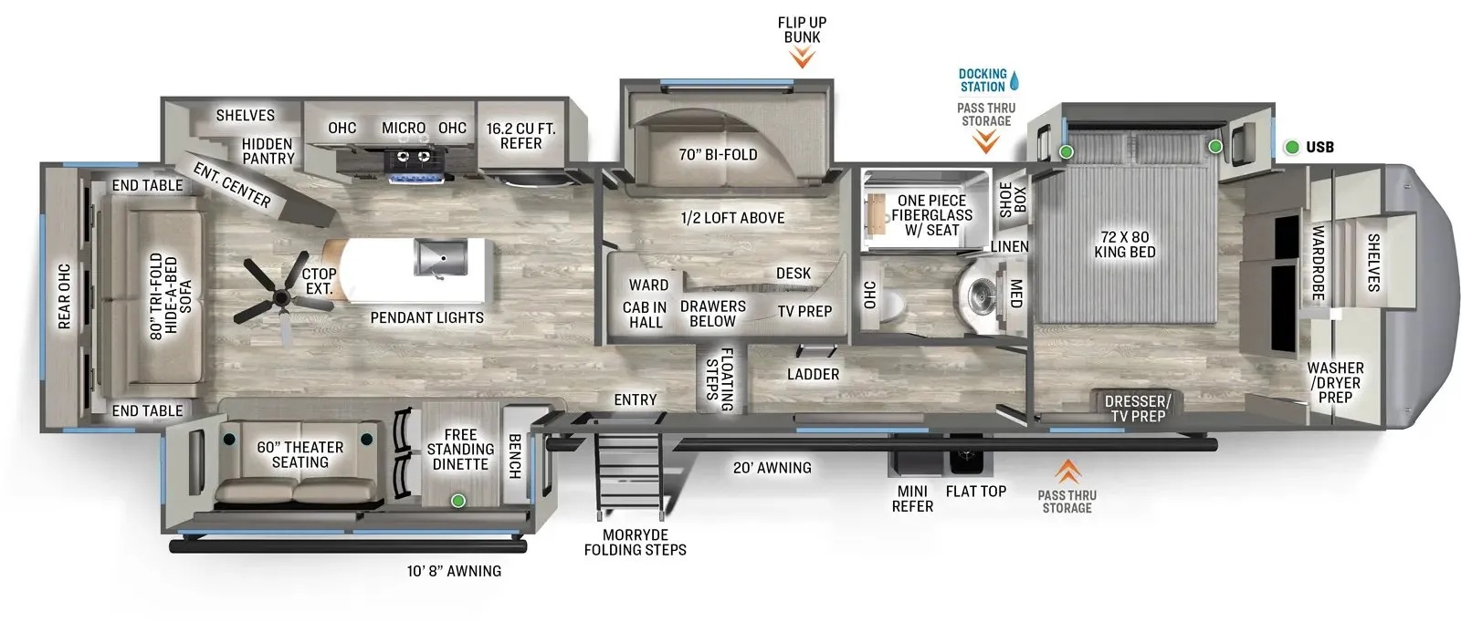 Forest River Sierra Fifth Wheels Fifth Wheels floor plan