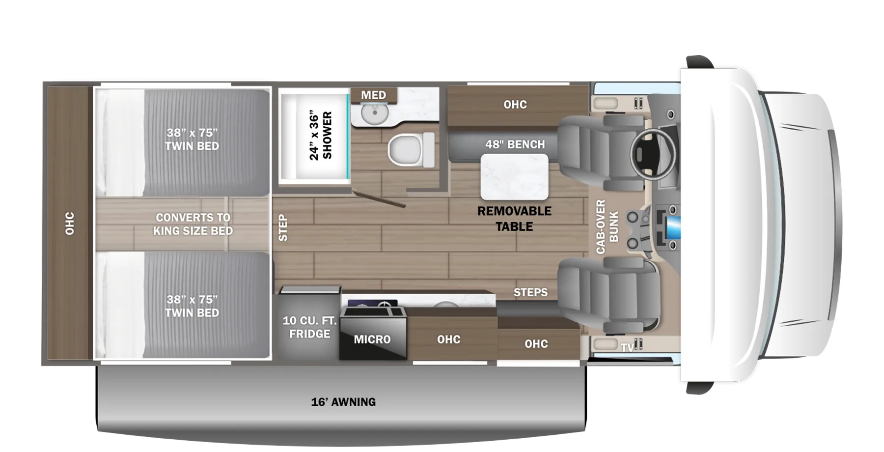 Entegra Coach Odyssey SE 22TF floor plan