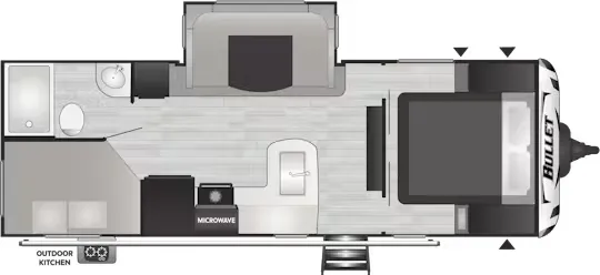 Keystone Bullet Premium 243BHS floor plan