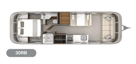 2023 Airstream Classic 30RB - Floor plan