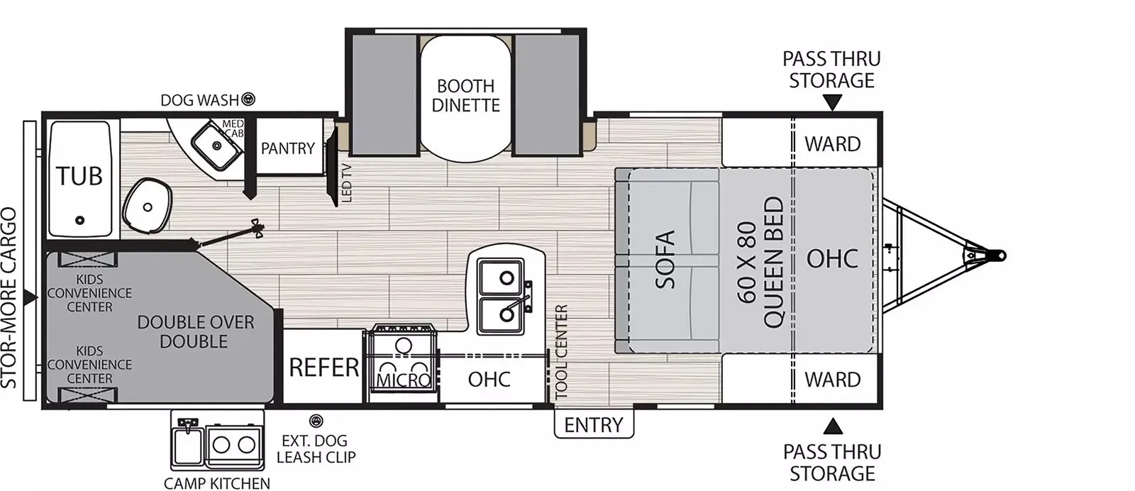 Coachmen Northern Spirit 2146BHX floor plan