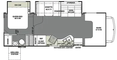 Coachmen Freelander Premier 28BH floor plan