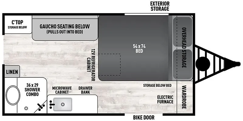 Forest River Viking 12.0TD Premier floor plan
