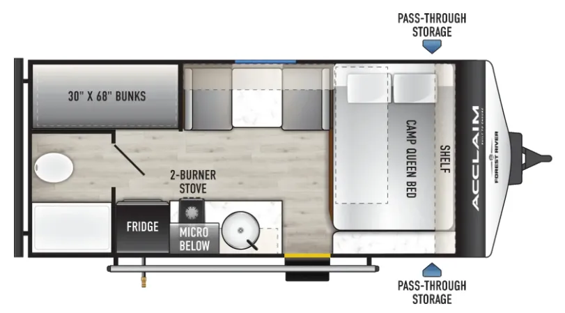 East to West Acclaim 16BH floor plan