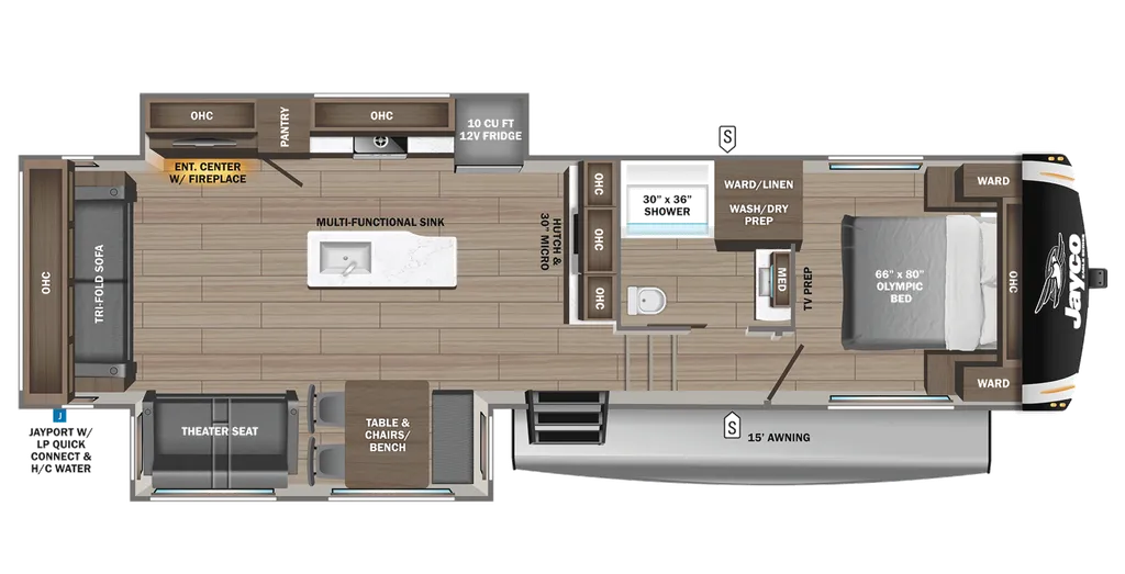 2026 Jayco Eagle HT 29RLC floor plan