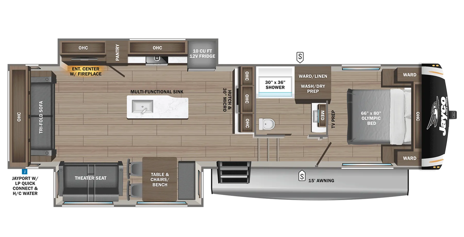 2026 Jayco Eagle HT 29RLC - Floor plan