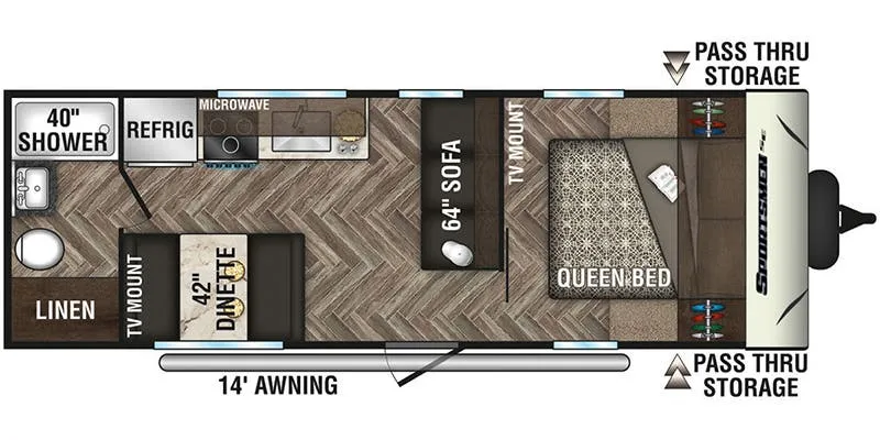 K-Z Sportsmen SE 240FBSE floor plan