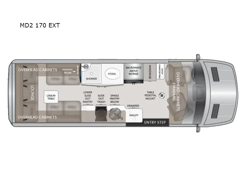 2022 American Coach American Patriot 170EXT - MD2 — Floor plan