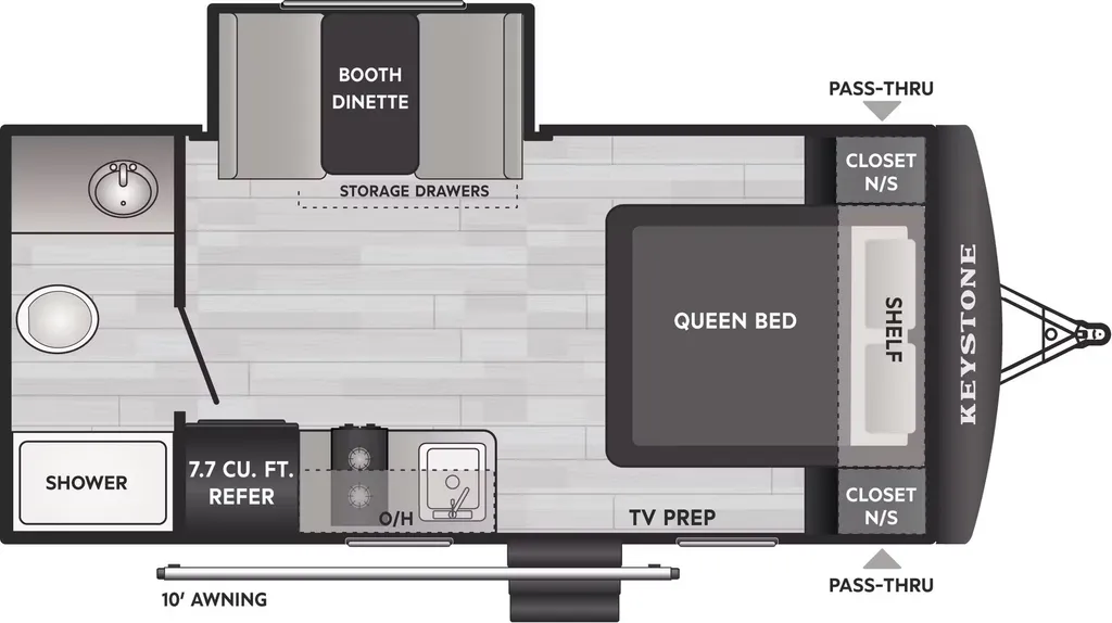 2026 Keystone Springdale Mini 1790FQ floor plan