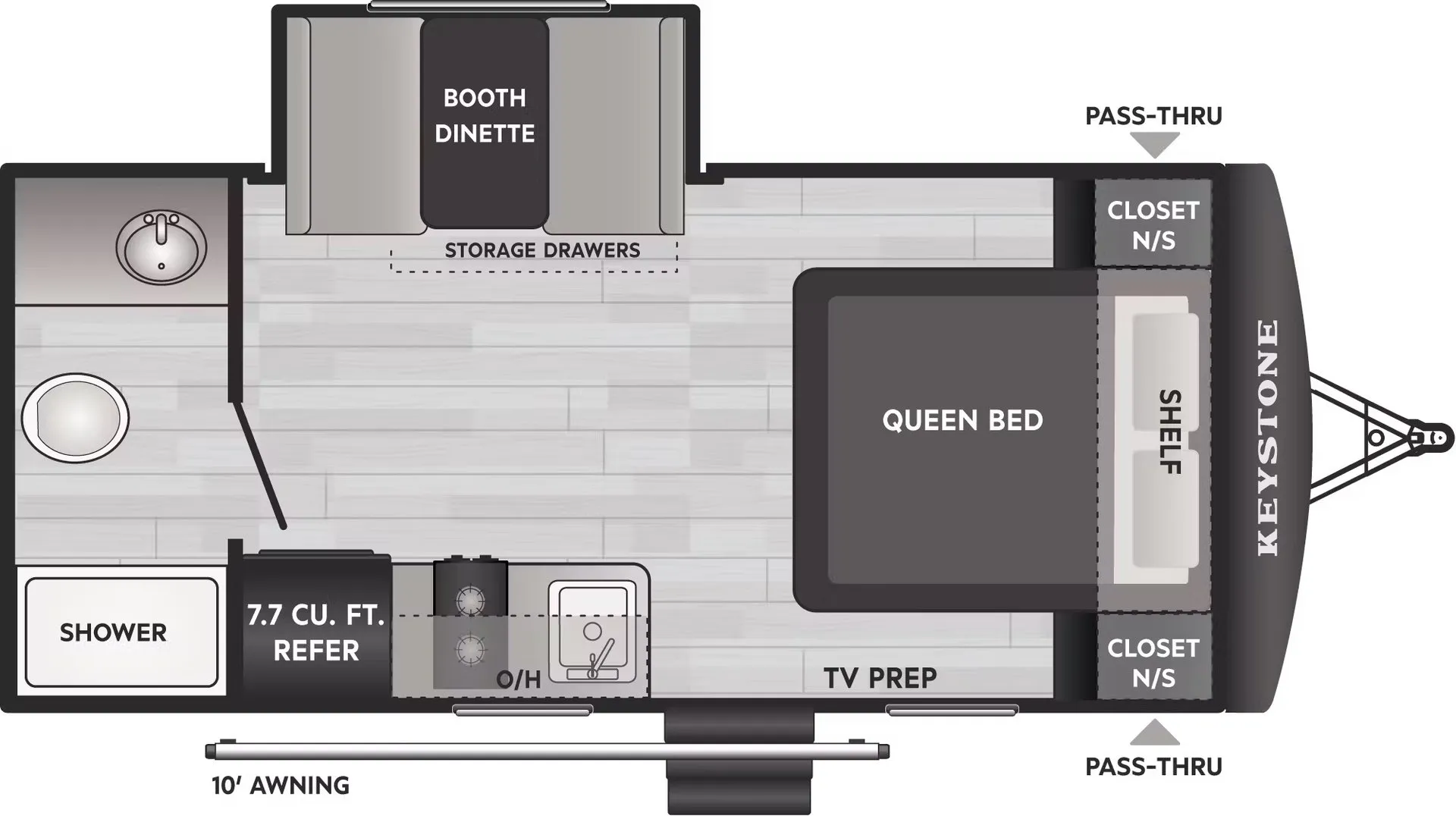 Keystone Springdale Mini 1790FQ floor plan