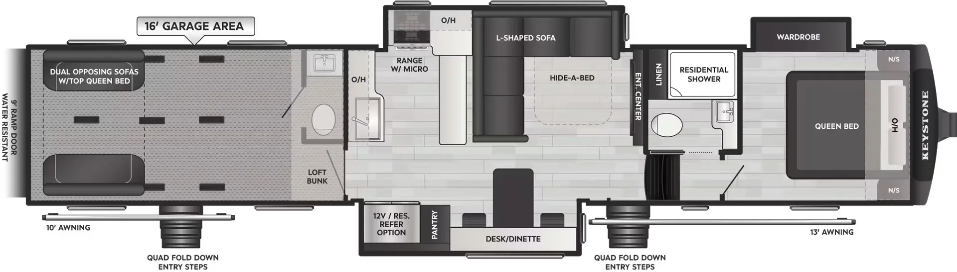 2026 Keystone Impact 422 - Floor plan