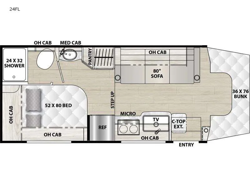 2025 Coachmen Cross Trail XLS 24FL floor plan