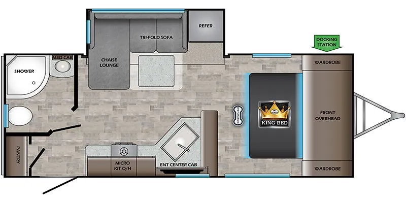 CrossRoads Sunset Trail Super Lite SS212RB floor plan