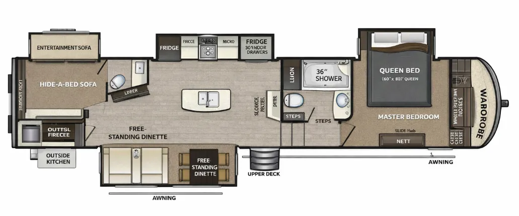 Keystone Alpine Avalanche Edition 300RE floor plan