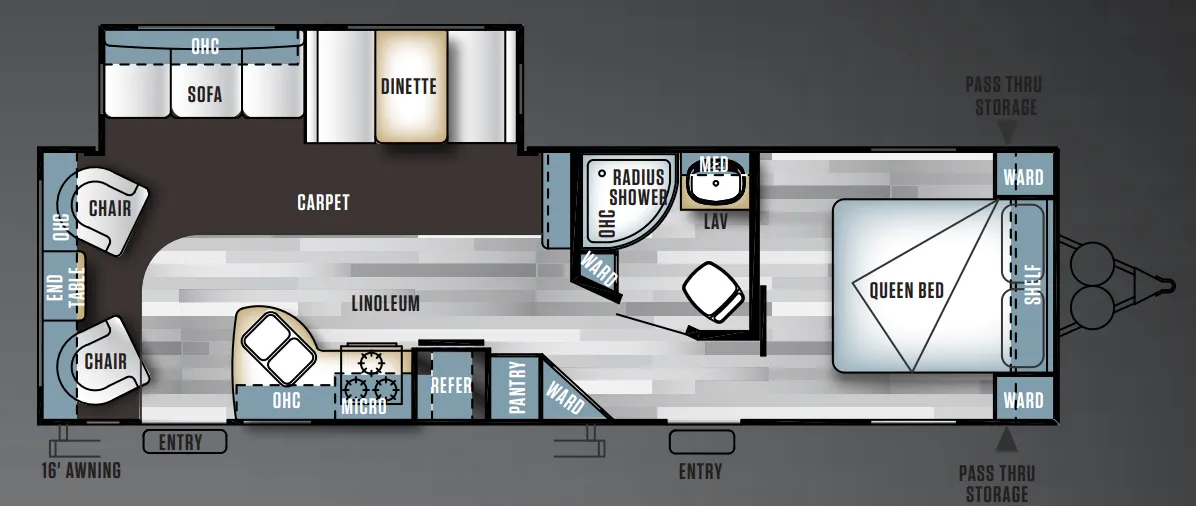 2013 Forest River Salem 27RLSS - Floor plan