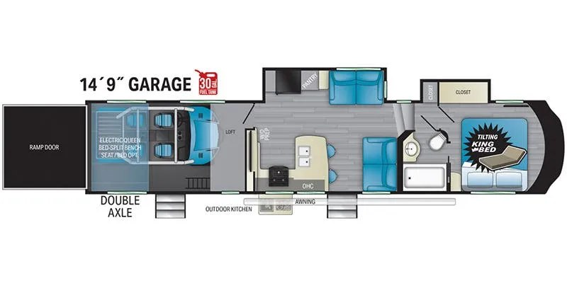 Heartland Torque TQ 378 floor plan
