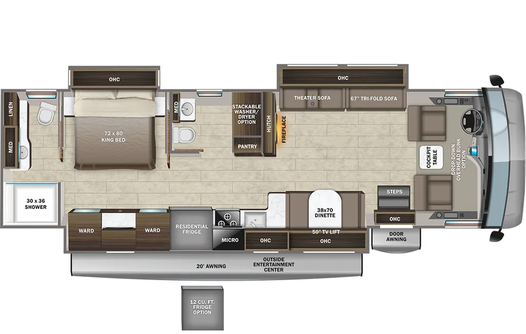 2023 Entegra Coach Vision XL 36C floor plan