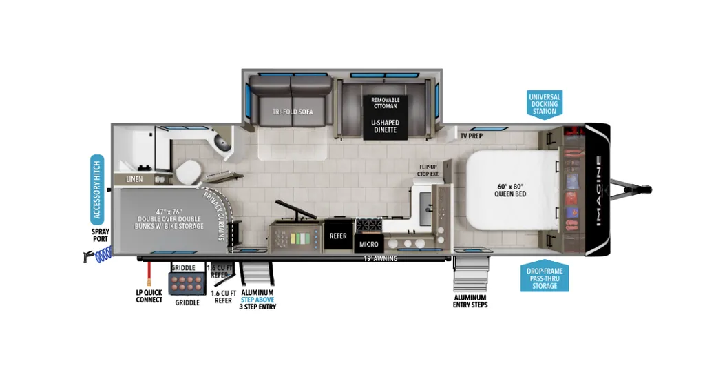 2026 Grand Design Imagine 2800BH floor plan