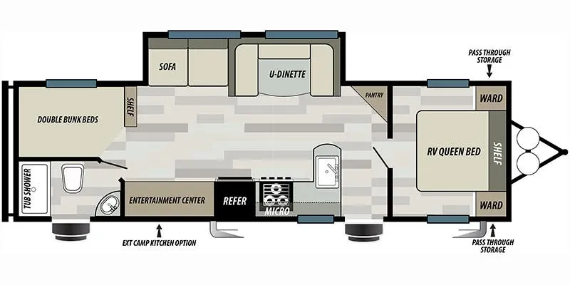 2024 Forest River Salem Cruise Lite 271BHXL - Floor plan