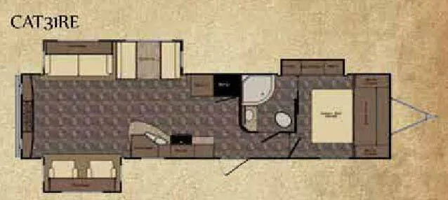 CrossRoads Cruiser Aire CAT31RE floor plan