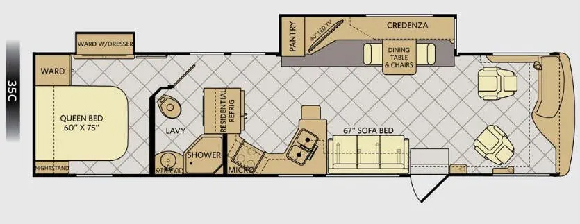 Fleetwood Excursion 35C floor plan